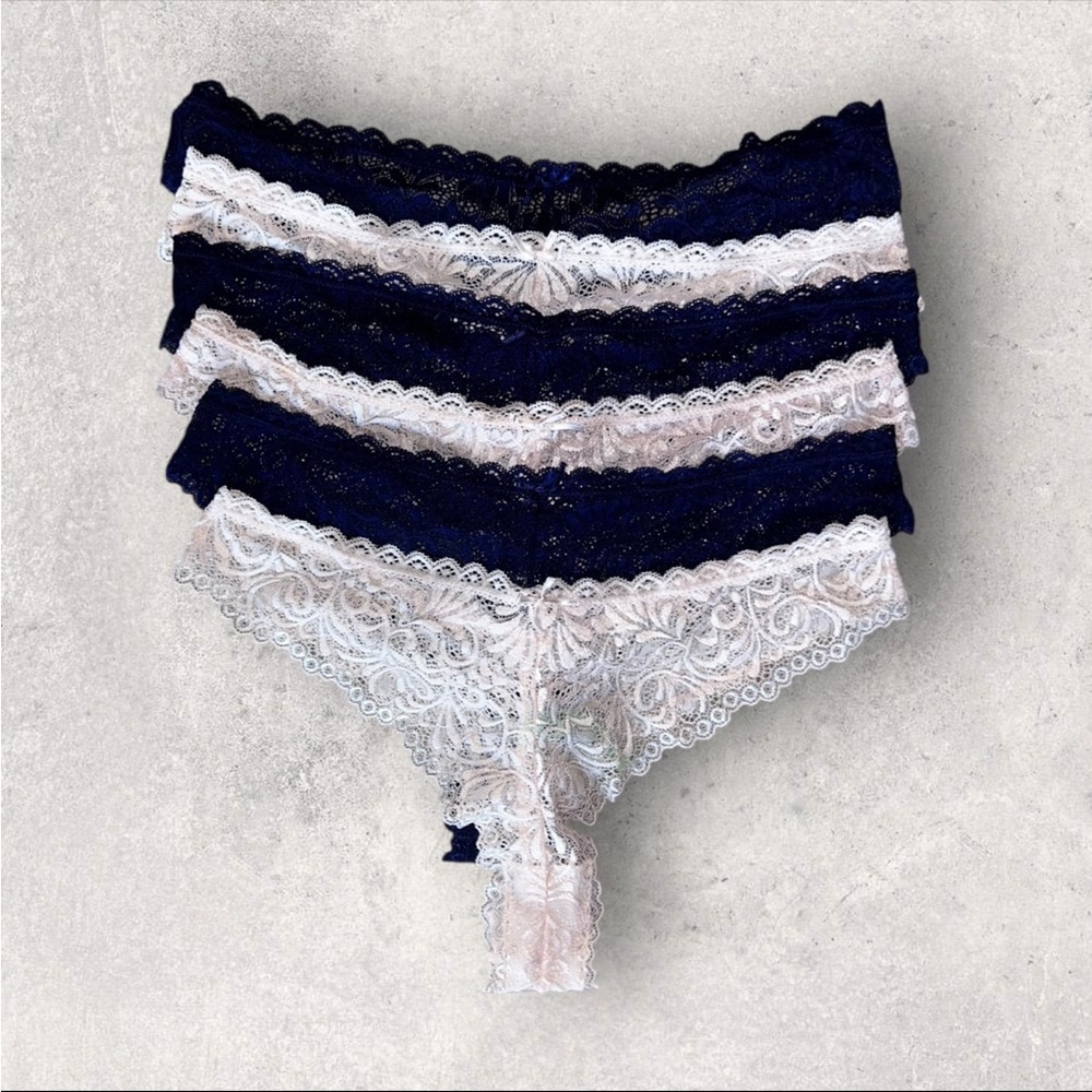 NWOT Honeydew intimates Thong Hipster Lace BUNDLE Size Large